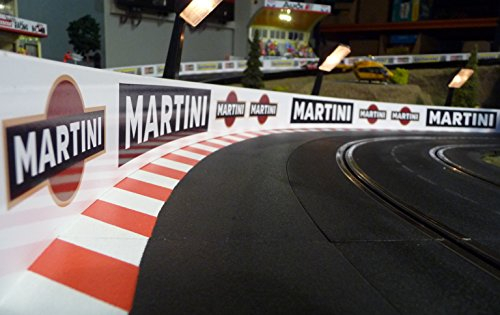 Generisch Rennbahn Slotcar LEITPLANKE 6cm x 200cm für Carrera DIGITAL 1:24 / 1:32