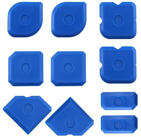 10Pcs Silicone Tool, Caulking Tool, Sealant Tool, Durable and Reusable Silicone Smoothing Tool Kit Multi-Edge Silicone Sealant Applicator Tool for Caulking and Sealing Projects