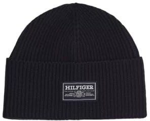 Tommy Hilfiger Monotype Outdoor Wool Beanie, Mütze, Marine