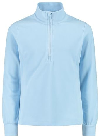 CMP Mädchen Funktionsshirt Half Zip Second-Layer Fleecepullover Arctic Fleece, Farbe:Hellblau, Größe:128, Artikel:-L441 Skylight