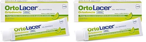 LACER ORTO - Gel Dentífrico 75 ml, para Aparatos de Ortodoncia, Protege el Esmalte de los Dientes, Triple Protección, Protección Frente a Caries, Desmineralización y la Inflamación de las Encías