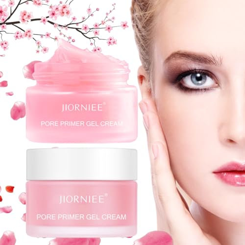 Pore Primer Gel Cream, Grundierung auf Wasserbasis, Porenfüllende Gel Creme, Make-Up Basis Concealer Cream, Invisible Pore Face Primer, für alle Hauttöne Geeignet(Pack 2)