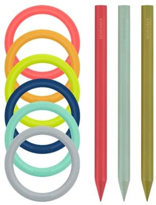 Remember Ringwurfspiel Hoop mit 6 Ringen - aus Birkenholz