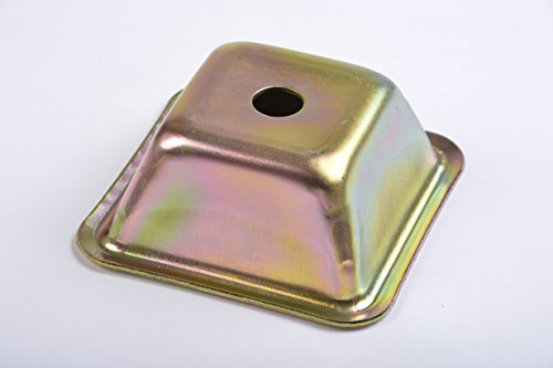 Pack of 12 KPF1A Kirmell Square Pallet Foot, 125mm, 54mm Height, 2.3mm Steel