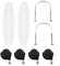 Laroal 2 Piezas de Ruedas giratorias de Soporte, polea portátil, Soporte para radiador hidroeléctrico, Calentador eléctrico, Calentador Especial, Ruedas básicas de Repuesto, Color Negro