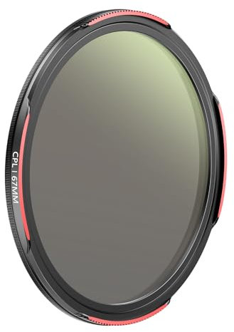 TELESIN 67mm Polarising Filter Circular Polarizing CPL, DSLR Camera Lens, Multi-Layer Nano-Coated Glass, AR&AF Coating, Reduces Reflections, Enhances Colors, Water & Fingerprint Protection