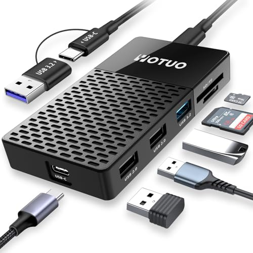 YOTUO 3 in 1 Portable SSD 500GB, Up to 1050MB/s, USB-C External Solid-State Drive with Multi-Port USB 3.2 Hub, SD/TF Card Reader. Docking Station with PC/Mac/laptop/iPhone 17/Windows/Android/Linux/iOS