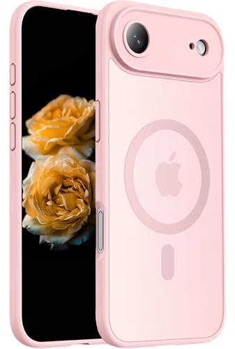 Nekiyo Tech Magnetic Case Compatible with iPhone 17 Air, Upgraded [Full Camera Guard] [Military Drop Protection] Protective Shockproof Translucent Matte Women Man Girl Phone Cover 6.5 Zoll - Rosa