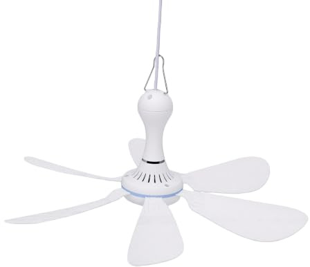 OEBUAFI Ventilatore da Soffitto Solare 5V 10W, Doppia mentazione USB