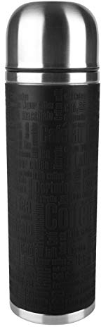 Tefal Senator Bouteille isotherme en silicone, acier inoxydable, noir, 0,5 l
