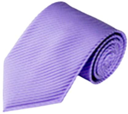 L&L® Men's Silky Classic Jacquard Woven Striped Necktie Tie Gift Wedding Prom (Lilac)