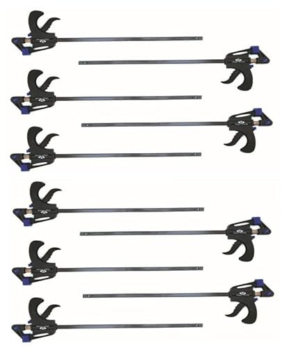 10x Einhandzwinge Schraubzwinge 450mm Leimzwinge Schnellspannzwinge