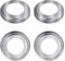 MroMax Escutcheon Plates Replacement Ladder for Pool Handrail Round Stainless Steel 4Pcs 51x88mm(Tube Dia x Base Dia)