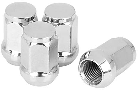 X AUTOHAUX 4 Stück M14x1,5 Chrome Bulge Eichel Radmuttern Kegelsitz für Auto