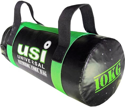 USI UNIVERSAL The Unbeatable Workout Gefüllte Taschen für Gewicht, 10 kg, robuster Hebe-Sandsack für Zuhause, Fitnessstudio, Fitness für Männer und Frauen, Power-Training, gefüllte Fitness-Tasche