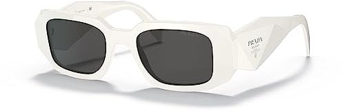 Prada Unisex's 0pr 17ws 49 1425s0 Sunglasses, Talcum Dark Grey, One Size