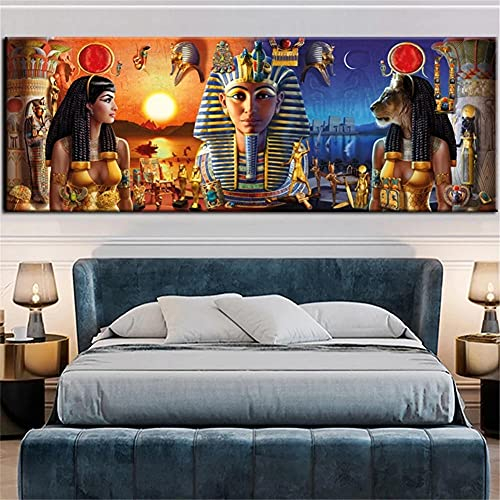 DIY 5D Diamond Painting Set Große für Erwachsene Mann aus dem alten Ägypten Diamant Malerei Bilder Voll Kristall Strass Stickerei kreuzstich Diamant Gemälde Hause wanddekoration Round drill-40x80cm