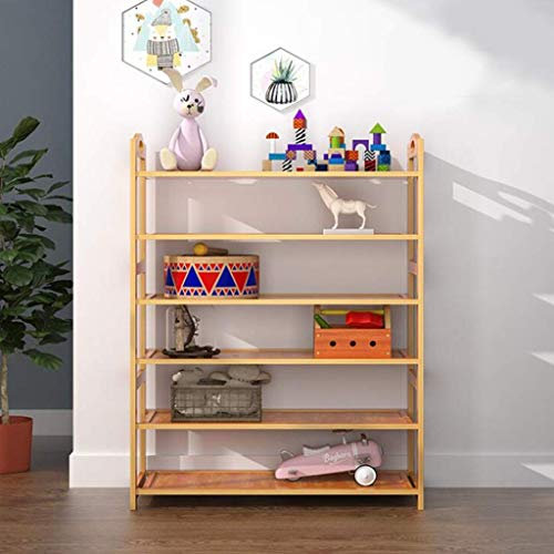 GJSN Schuh Rack Organizer, Schuhe Schrank, Schuhständer, 6-Tere Multifunktionale Schuhgestell/Regal Organizer/106 cm × 25 × 80 cm