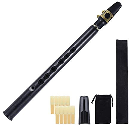 Saxophon Anfänger Kit Mini Pocket BB Saxophon Sax Abs Mit Alto- Mundwerkzeugen 10pcs Reed Tragetasche Holzwind Instrument