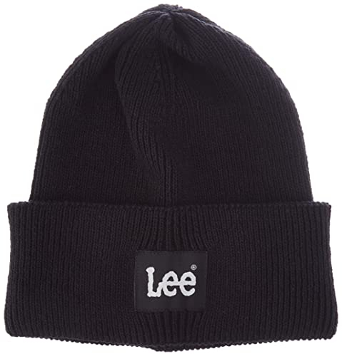 Lee Unisex Beanie Hat, Union-All Black, One Size