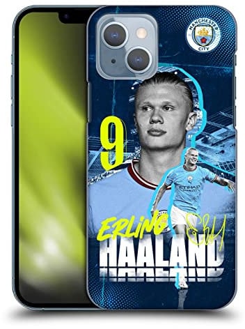 Head Case Designs Officially Licensed Manchester City Man City FC Erling Haaland 2022/23 First Team Hard Back Case Compatible With Apple iPhone 14