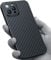 RIZZ Real Carbon Fiber Case for iPhone 13 Pro max 【Aviation Grade Materials】 Slim Aramid Fiber Cover Ultrathin 13 Pro max Phone Cases Super Tough for Men Drop Protection (for iPhone 13 Pro max)
