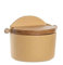 PLUS HOME Salero de Cocina de Cerámica con Tapa Diseños Originales.(AMARILLO)(15X9.5X11CM)