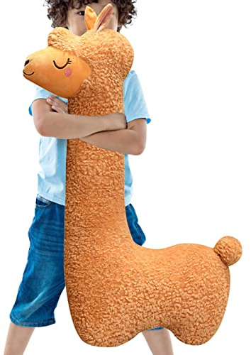 Alpaka Kuscheltier, Seitenschläferkissen Alpaka, Alpaka SeitenschläFerkissen, Alpaka Kissen SeitenschläFer, Alpaka PlüSchtier Groß, Long Neck Plüschtier Sofakissen Kissen 75 Cm/29,53 Zoll Hoch