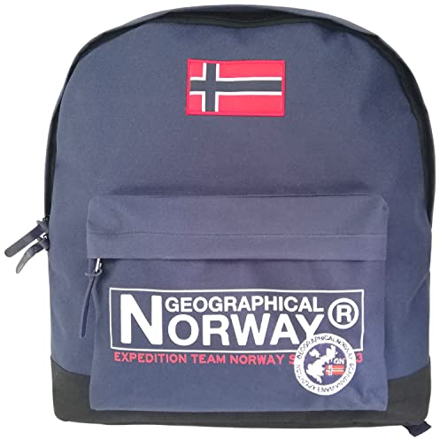 Geographical Norway Rucksack für Damen und Herren, leichter und strapazierfähiger Rucksack für Reisen, Wandern, Arbeit, Freizeit, Schule, Rucksack, langlebig und bequem, marine, One size