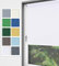 Home-Vision® Rollo Klemmfix, ohne Bohren, Fensterrollo mit Seitenzug, einfache Montage ohne Werkzeug, Moderne Fensterdeko(Nebbia Weiß, B45cm x H150cm)
