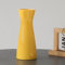 Gelbe Keramikvase für Blumen, Moderne Blumenvase Im Boho-Wohndekor-Stil, Geeignet für Regaldekoration, Kamindekoration, Bücherregal, Wohnzimmertischdekoration, Kamin- und Eingangsdekoration(Gelb)