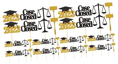Abaodam Dekoration Anwalt 48 Stk Abschluss-saison-kuchen-einlage Cupcake- Der Klasse 2023 Cupcake-topper Aus Papier Abschluss Mittelstücke Abschluss-cupcake-topper Holz Schreibtisch Partybedarf