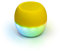 Boompods Soundflare Tide Bluetooth Lautsprecher - IPX6 wasserdichte Musikbox aus Ozeanplastik, Selfie-Funktion & Beleuchtung, Outdoor Lautsprecher für Handy, Reisen, 5 Std Spielzeit, Gelb