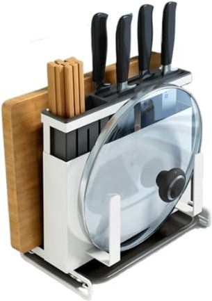 PIPONS Porta Coltelli Cucina Portacoltelli in Acciaio Inossidabile Portacoltelli Portacoltelli Portacoltelli in Metallo Strumento di Cottura Ceppo Coltelli (Color : B)