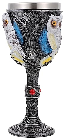 DECHOUS 1pieza Copa De Vino Creativa De Diseño Búho Elegante Vaso Inoxidable Para Decoración De Mesas y Fiestas