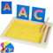 Wooden Montessori Sand Writing Tablet, Writing and Drawing Board Toy, Montessori Sand Table Learning Toy, Educational Toys Gift for 3-6 Years Old Boys Girls Toddlers Christmas Birthday Presents