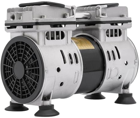 Bomba de vacío, bomba de vacío sin aceite, 550 W, vacío industrial de laboratorio, ideal para empresas alimentarias y farmacéuticas, XHX550A2, flujo de aire de 140 l/126,8 qt/min, 8 bar. Presión
