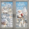 DOUUCO 9 Fogli Adesivi Natalizi per Finestre, 190 Pezzi Adesivi Riutilizzabili in PVC per Finestre, Decorazioni Natalizie Fai Da Te per Interni, Fiocchi di Neve, Babbo Natale, Renne, Campanelle