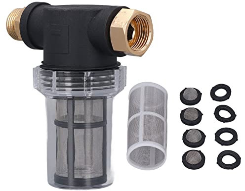 Garden Hose Filter, Sediment Filter Inline Water Filter Outdoor Water Filter Whole House Sediment Water Prefilter Hard Water Filter for Garden Hose
