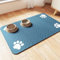 Pet Feeding Mat Dog Cat Silicone Food Mat Absorbent Dog Water Bowl Mat Dog Food Mats For Floors Non Slip Waterproof Feeding Bowl Matt Pet-Friendly Placemat For Dogs Cats (50x80 cm,Blue)
