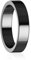 Lonage Hämatit-Ring für Frauen Männer, echter magnetischer schwarzer Steinring für Angst-Balance-Wurzel-Chakra, absorbieren negative Energie Schmuck Geschenke Größe 6-13 (12)