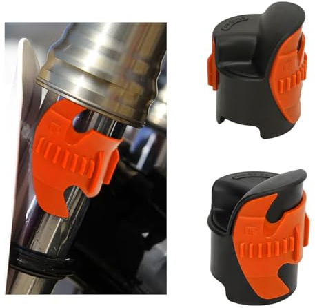 SHMZK 2 Stück Motorrad Gabeldichtung Reiniger Werkzeug, 45–55 mm Motorrad Stoßdämpfer Gabel Seal Mate Werkzeug, Vordergabel Dichtung Öl Reinigungswerkzeug für Dirt Bike, Motorrad Zubehör (Orange)