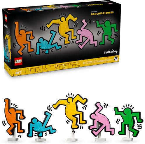 LEGO Art Keith Haring – Dancing Figures - Home Decor Building Set for Adults - Wall Art Decor - Gift Idea for Men, Women who Enjoy DIY Arts and Crafts - 31216