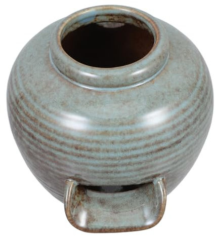 ANDRESLAD Fontaine Céramique avec Circulation Eau Décoration De Table Zen pour Aquarium Jardin Et Intérieur Pot à Eau avec Déversement