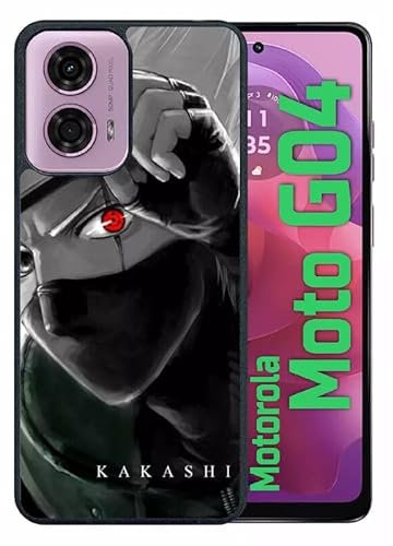 Générique Coque pour Motorola Moto g04|g04s - Kakashi Manga - Silicone - Noir