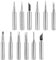 12Pcs 900M Soldering Iron Tips High Durability Replacement Solder Tips for Hakko, Yihua, Quick and More Welding Stations, Guns Equipment and Accessories
