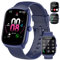 Smartwatch Herren Damen, 1,95 HD Gebogener Bildschirm Smart Watch, mit Bluetooth Anrufe, Pulsmesser Schlafmonitor, 112+ Sportmodi Fitnessuhr, IP68 Wasserdicht Schrittzähler Sportuhr für Android iOS