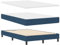 vidaXL Boxspringbett mit Matratze & Bank Blau 120X190 cm Stoff Elegantes Design Bequeme Unterstützung Einfache Montage Perfekt für Schlafzimmer Erwachsene Rahmen und Stylisch Langlebig Modern
