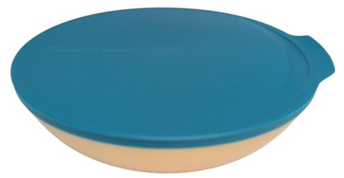 Tupperware Allegra Exclusiv Schüssel mit Deckel Servierschüssel servieren (gold tükis 1,5 Liter)
