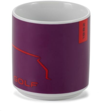 Volkswagen Golf Collection 5HG069601A Coffee Cup 250 ml Porcelain Purple/Red